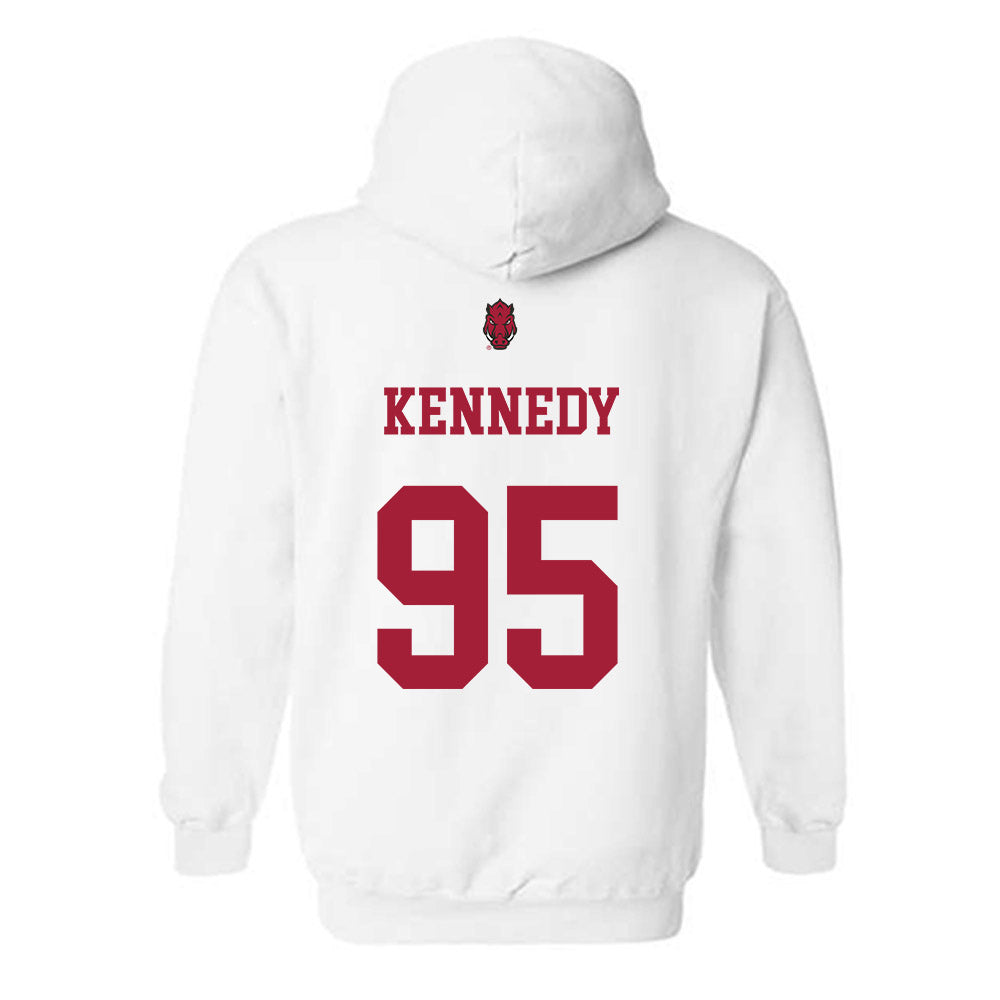 Arkansas - NCAA Football : Anthony Kennedy - Sports Shersey Hooded Sweatshirt-1