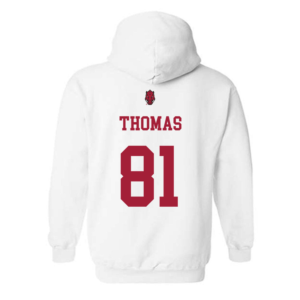 Arkansas - NCAA Football : Dai'Shaun Thomas - Sports Shersey Hooded Sweatshirt-1