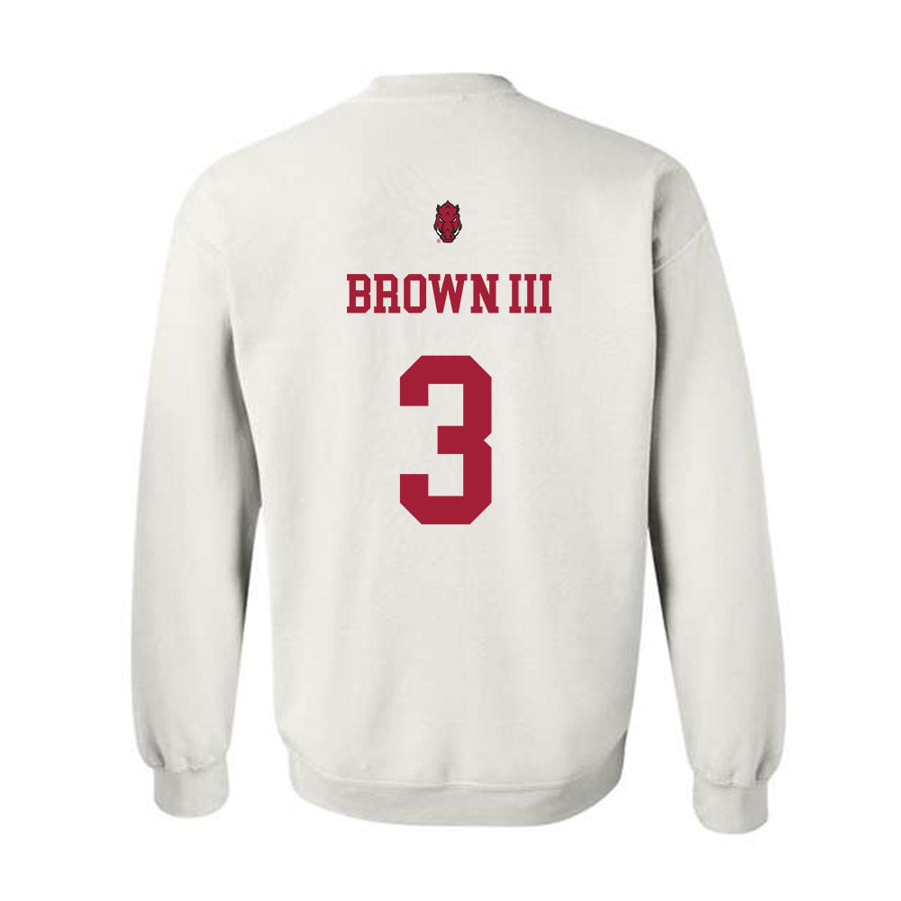 Arkansas - NCAA Football : CS Brown III - Sports Shersey Crewneck Sweatshirt-1