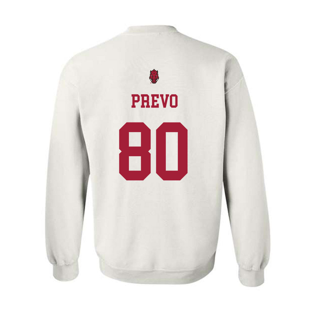 Arkansas - NCAA Football : Dequane Prevo - Sports Shersey Crewneck Sweatshirt-1
