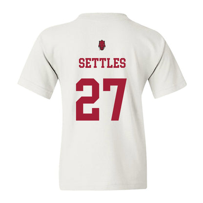 Arkansas - NCAA Football : Cameron Settles - Sports Shersey Youth T-Shirt-1