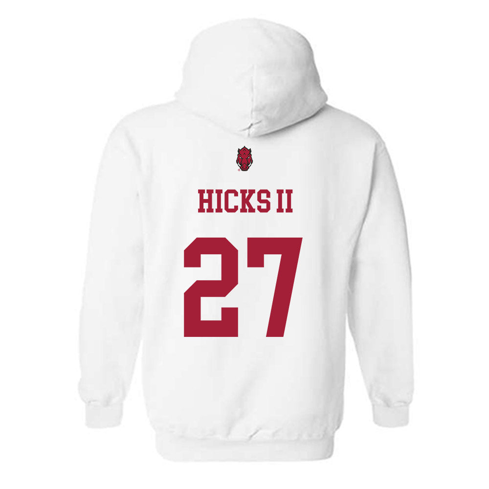 Arkansas - NCAA Football : LaMarcus Hicks II - Sports Shersey Hooded Sweatshirt-1