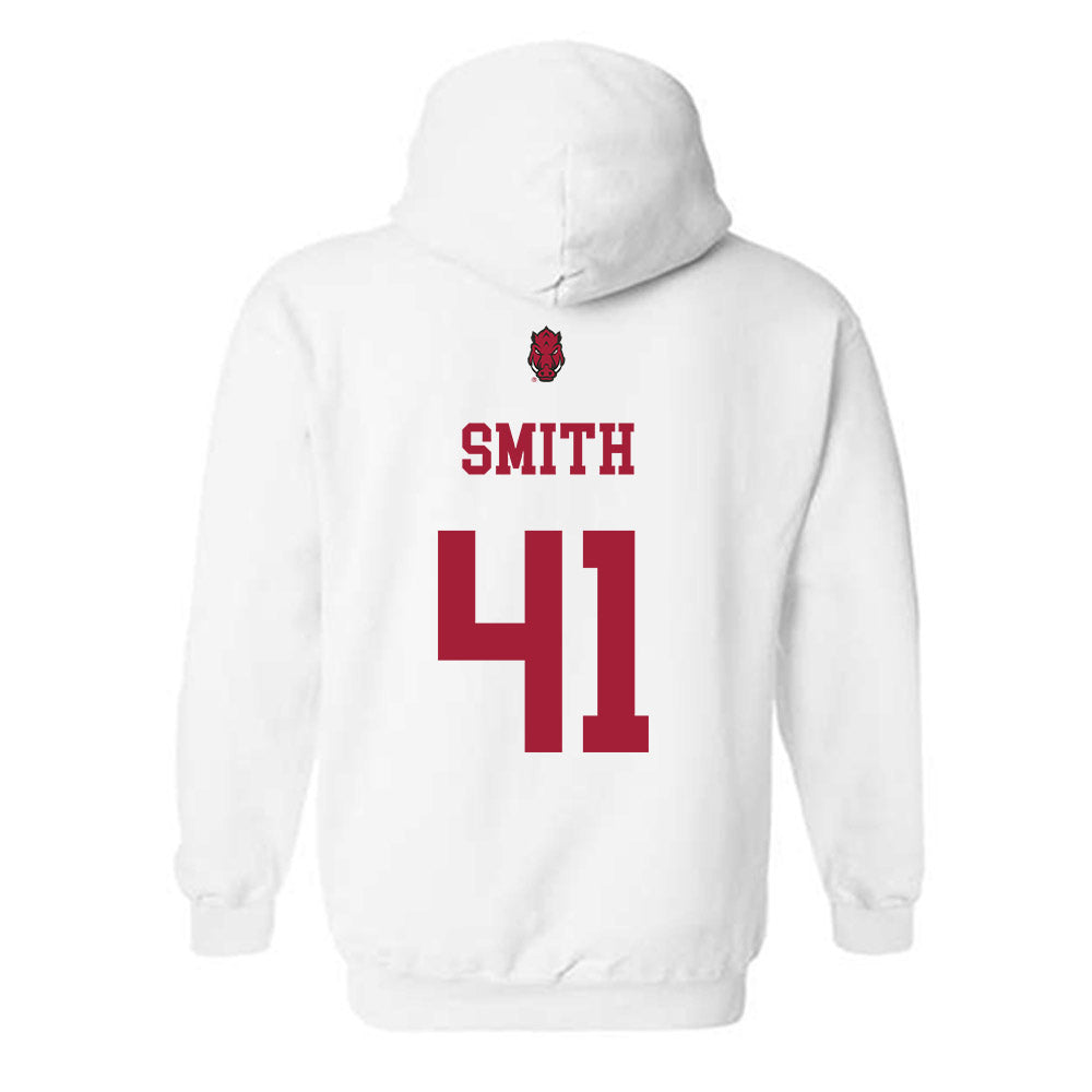 Arkansas - NCAA Football : Connor Smith - Sports Shersey Hooded Sweatshirt-1