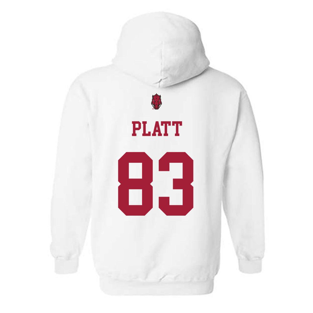 Arkansas - NCAA Football : Jaden Platt - Sports Shersey Hooded Sweatshirt-1