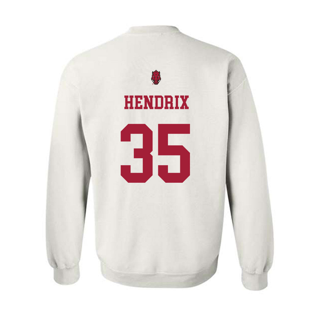 Arkansas - NCAA Football : Hutson Hendrix - Sports Shersey Crewneck Sweatshirt-1