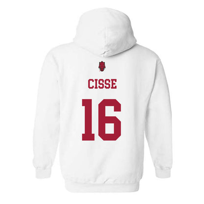 Arkansas - NCAA Football : Ismael Cisse - Sports Shersey Hooded Sweatshirt-1