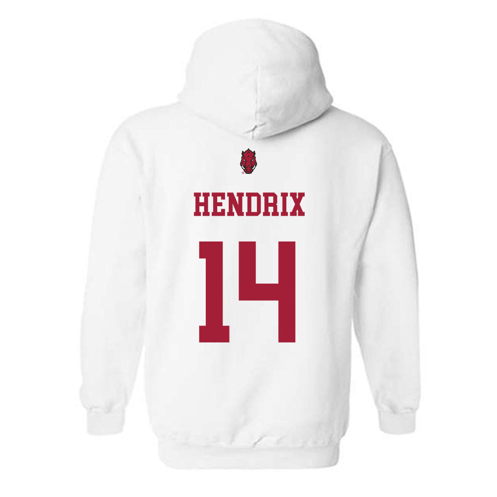 Arkansas - NCAA Football : Hank Hendrix - Sports Shersey Hooded Sweatshirt-1