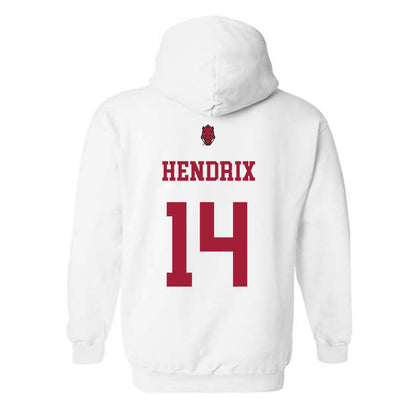 Arkansas - NCAA Football : Hank Hendrix - Sports Shersey Hooded Sweatshirt-1