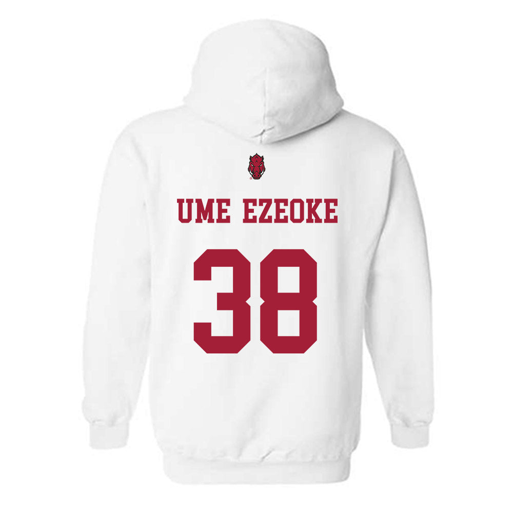 Arkansas - NCAA Football : Bradley Ume-Ezeoke - Sports Shersey Hooded Sweatshirt-1