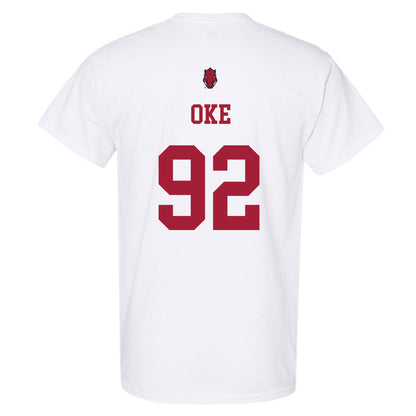 Arkansas - NCAA Football : David Oke - Sports Shersey T-Shirt-1