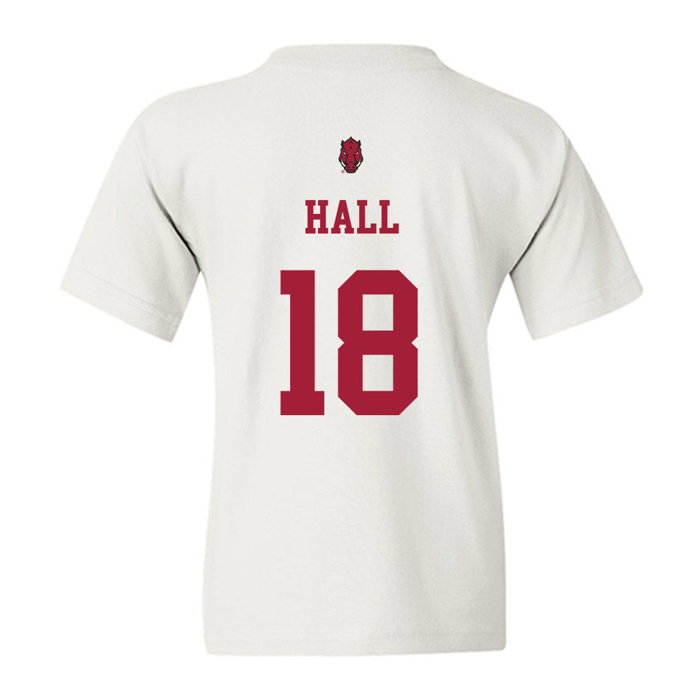 Arkansas - NCAA Football : Jude Hall - Sports Shersey Youth T-Shirt-1