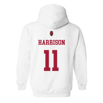 Arkansas - NCAA Football : Monte Harrison - Sports Shersey Hooded Sweatshirt-1