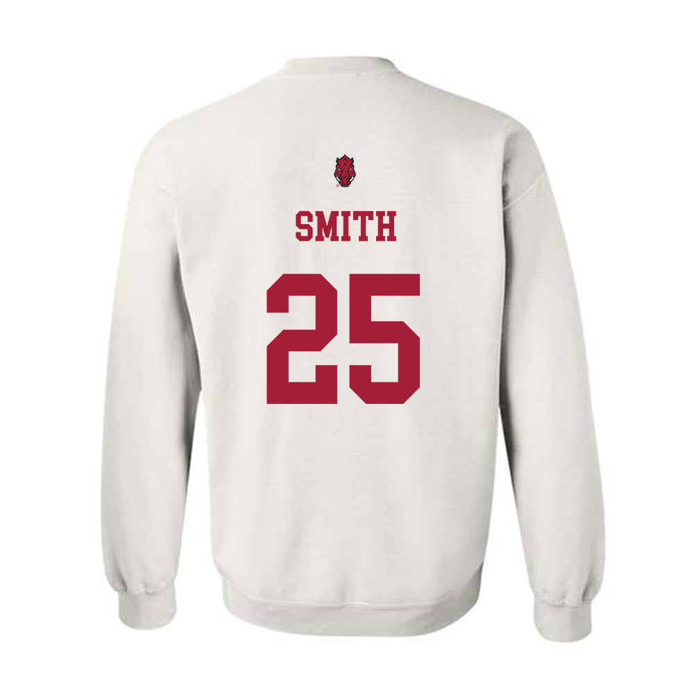 Arkansas - NCAA Football : Ja’Quavion Smith - Sports Shersey Crewneck Sweatshirt-1