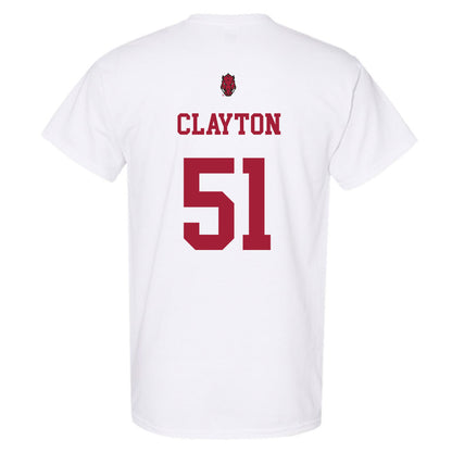 Arkansas - NCAA Football : Carey Clayton - Sports Shersey T-Shirt-1