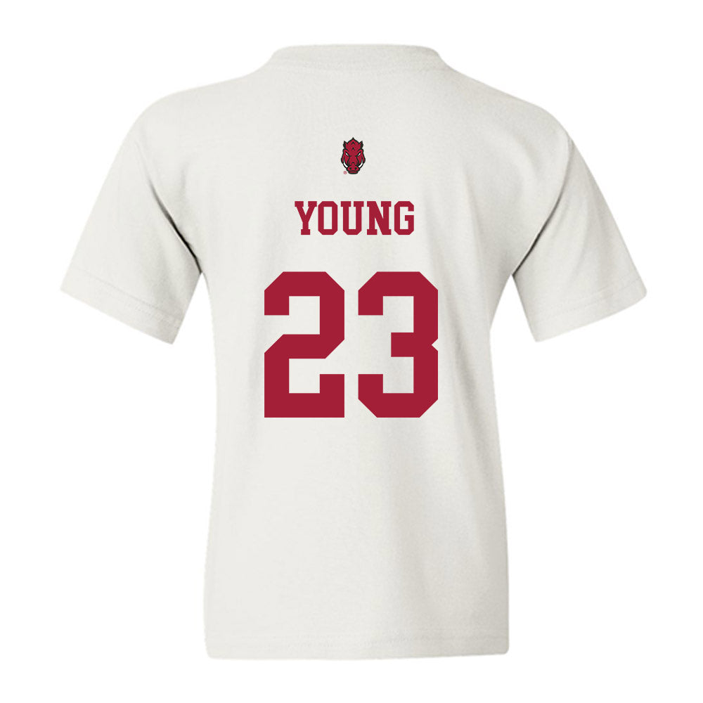 Arkansas - NCAA Football : Kevin Young - Sports Shersey Youth T-Shirt-1
