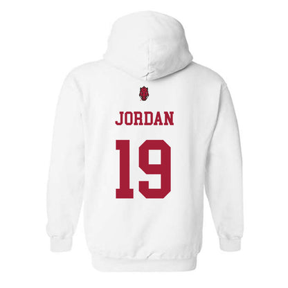 Arkansas - NCAA Football : Antonio Jordan - Sports Shersey Hooded Sweatshirt-1