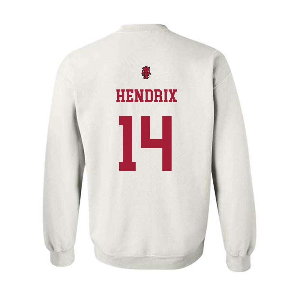 Arkansas - NCAA Football : Hank Hendrix - Sports Shersey Crewneck Sweatshirt-1
