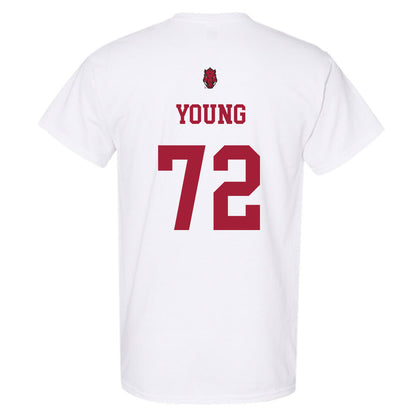Arkansas - NCAA Football : Tucker Young - Sports Shersey T-Shirt-1