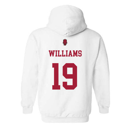 Arkansas - NCAA Football : Kyndrick Williams - Sports Shersey Hooded Sweatshirt-1