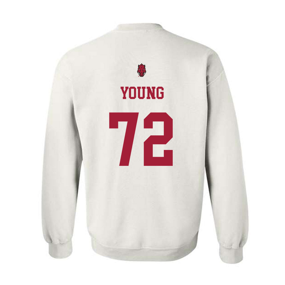 Arkansas - NCAA Football : Tucker Young - Sports Shersey Crewneck Sweatshirt-1