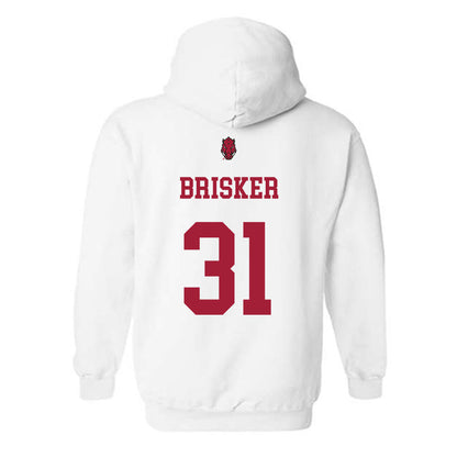 Arkansas - NCAA Football : Blake Brisker - Sports Shersey Hooded Sweatshirt-1
