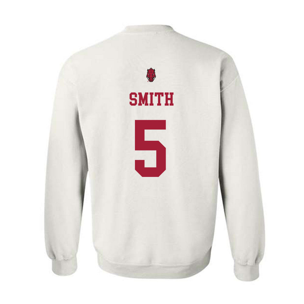 Arkansas - NCAA Football : Sutton Smith - Sports Shersey Crewneck Sweatshirt-1