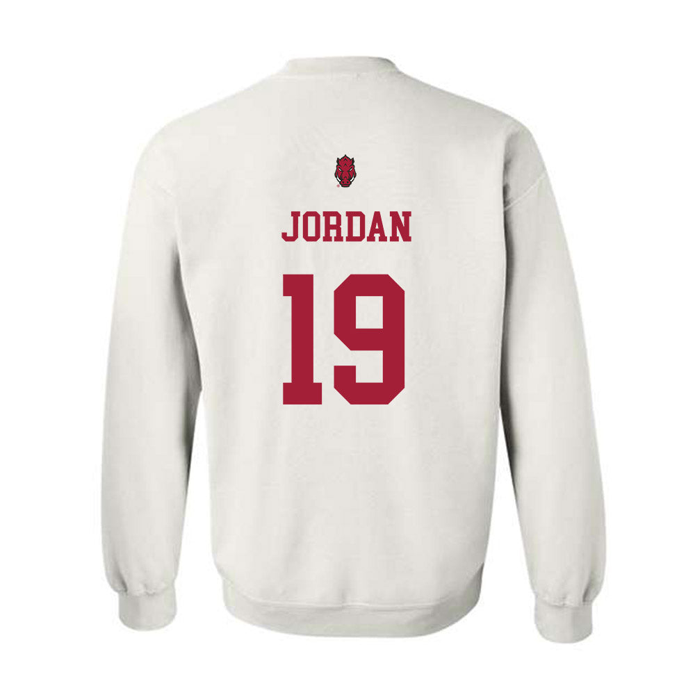 Arkansas - NCAA Football : Antonio Jordan - Sports Shersey Crewneck Sweatshirt-1