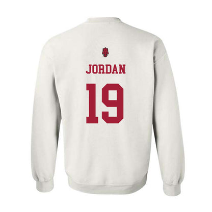 Arkansas - NCAA Football : Antonio Jordan - Sports Shersey Crewneck Sweatshirt-1
