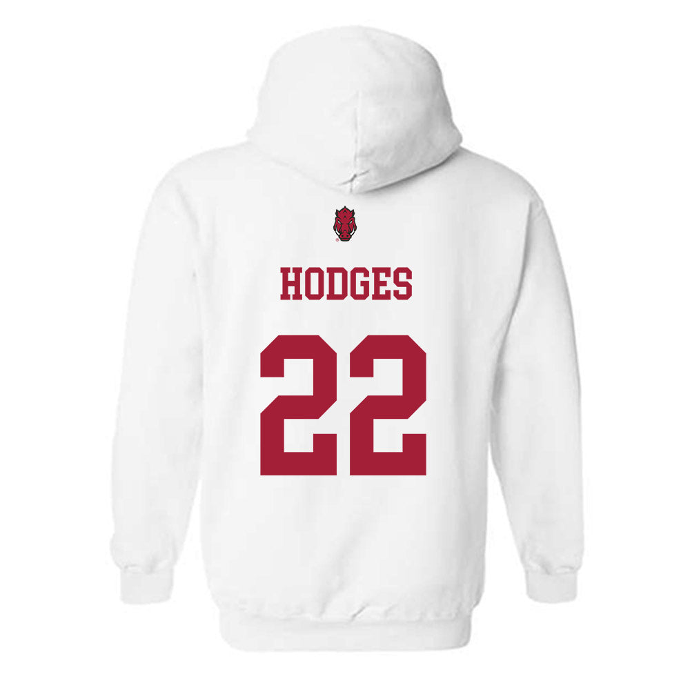 Arkansas - NCAA Football : Tj HODGES - Sports Shersey Hooded Sweatshirt-1