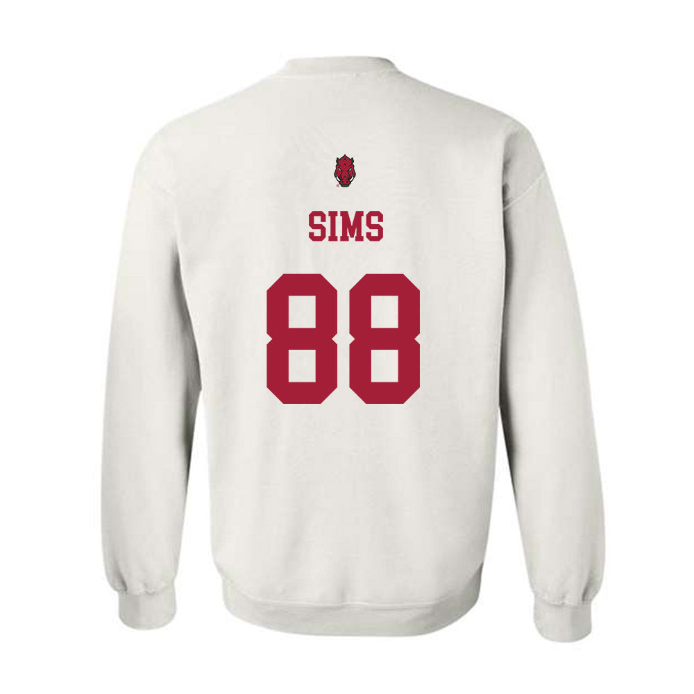 Arkansas - NCAA Football : Xadavien Sims - Sports Shersey Crewneck Sweatshirt-1