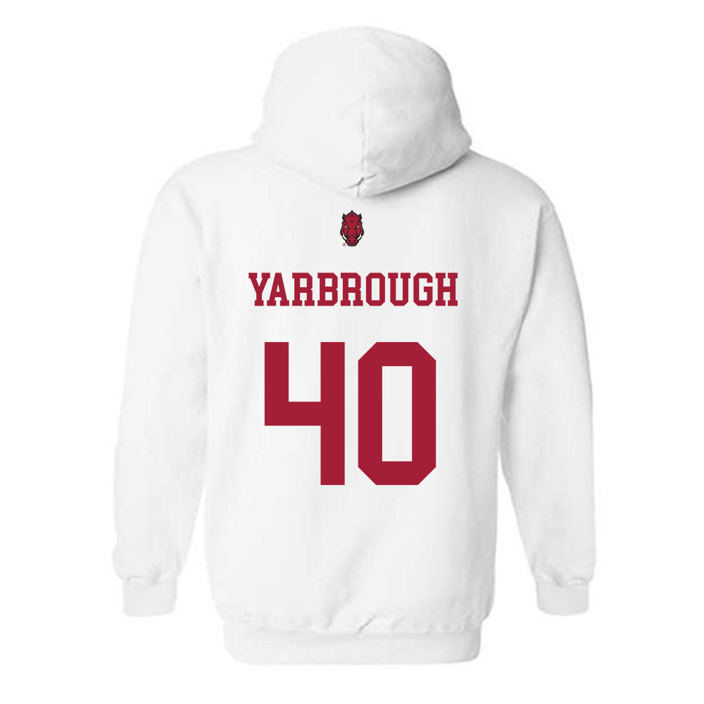 Arkansas - NCAA Football : Colton Yarbrough - Sports Shersey Hooded Sweatshirt-1