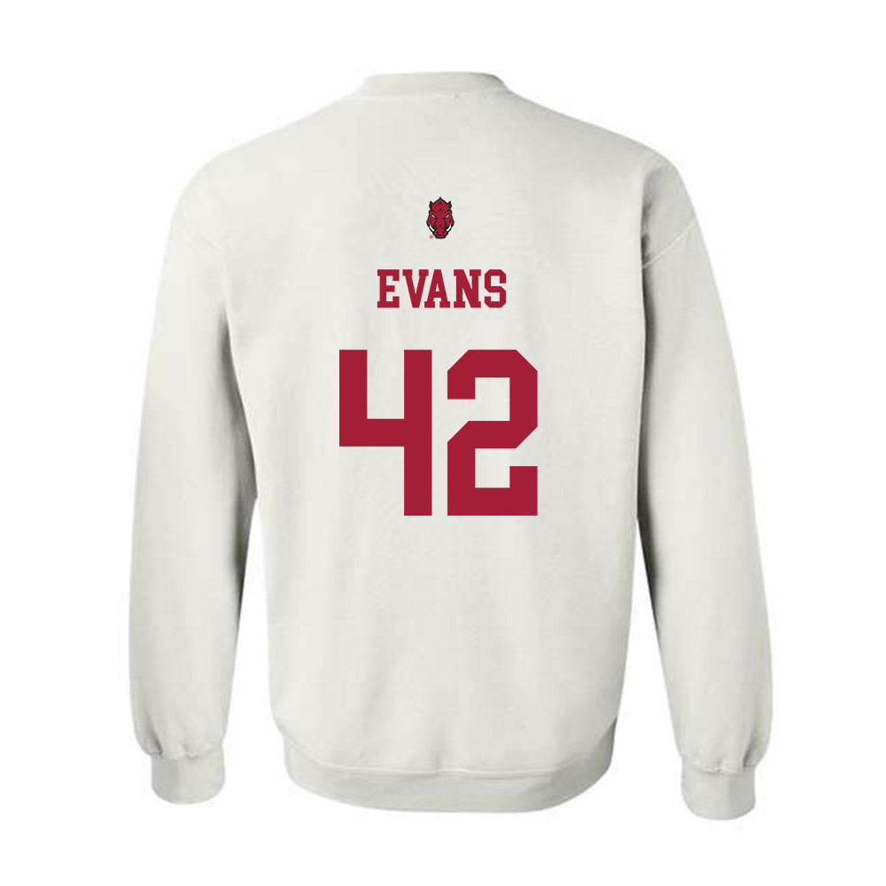 Arkansas - NCAA Football : Jeremy Evans - Sports Shersey Crewneck Sweatshirt-1