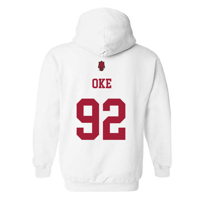 Arkansas - NCAA Football : David Oke - Sports Shersey Hooded Sweatshirt-1
