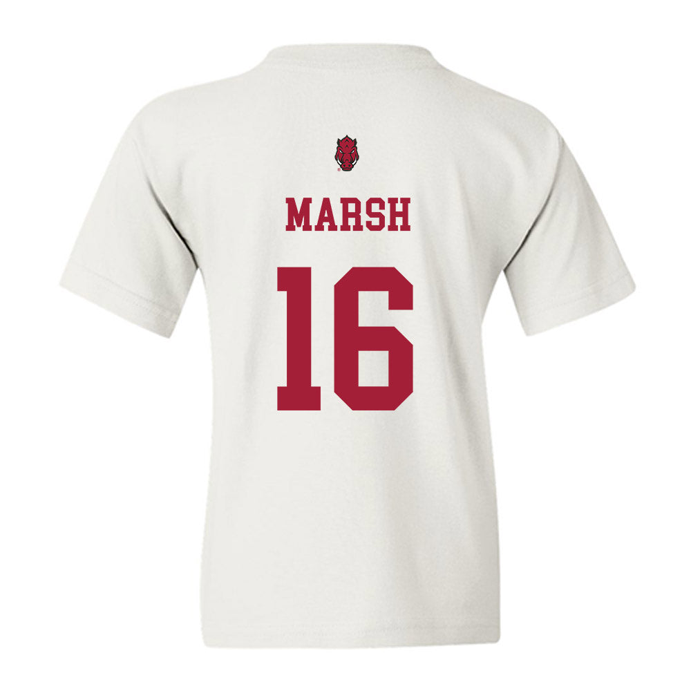 Arkansas - NCAA Football : Kourtlan Marsh - Sports Shersey Youth T-Shirt-1