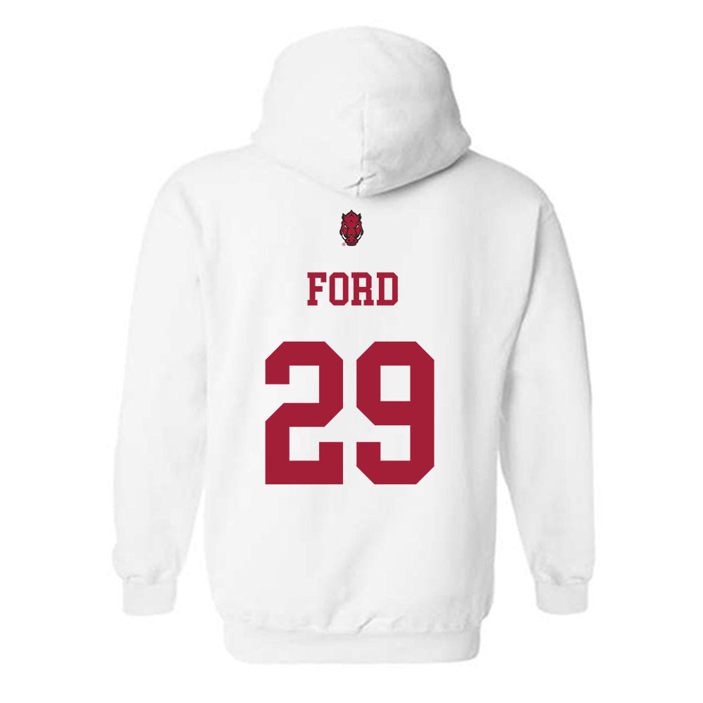 Arkansas - NCAA Football : Brandon Ford - Sports Shersey Hooded Sweatshirt-1
