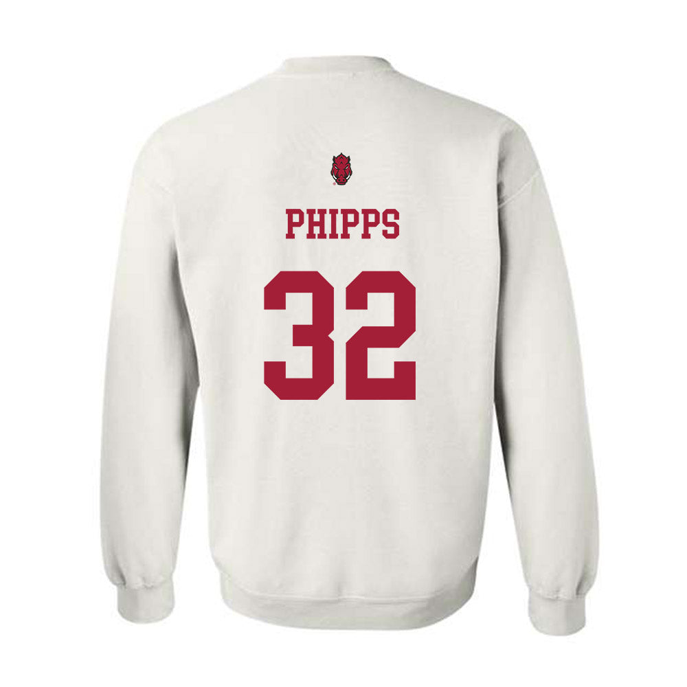 Arkansas - NCAA Football : Landon Phipps - Sports Shersey Crewneck Sweatshirt-1