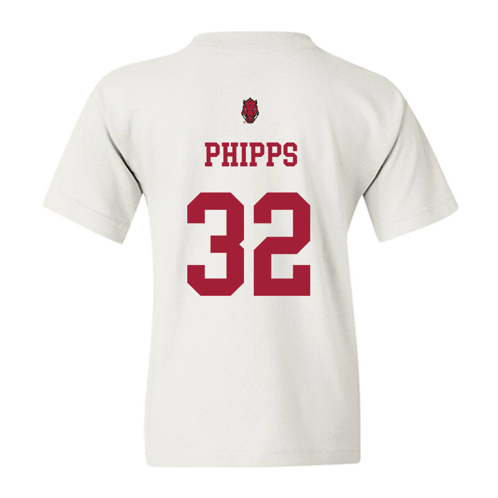 Arkansas - NCAA Football : Landon Phipps - Sports Shersey Youth T-Shirt-1