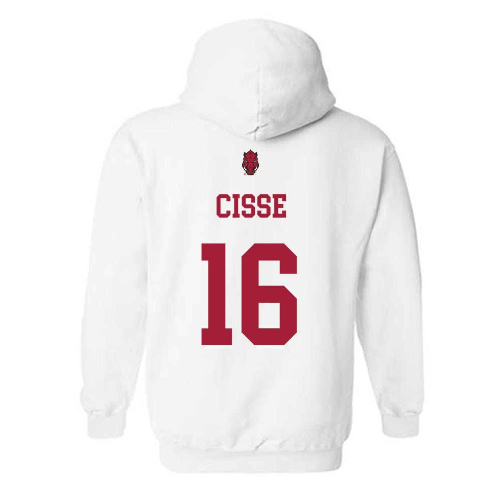Arkansas - NCAA Football : Ismael Cisse - Sports Shersey Hooded Sweatshirt-1