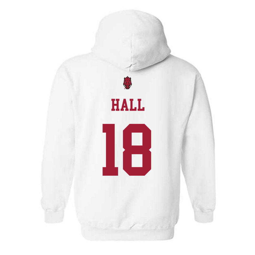Arkansas - NCAA Football : Jude Hall - Sports Shersey Hooded Sweatshirt-1