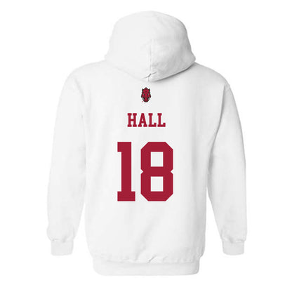 Arkansas - NCAA Football : Jude Hall - Sports Shersey Hooded Sweatshirt-1