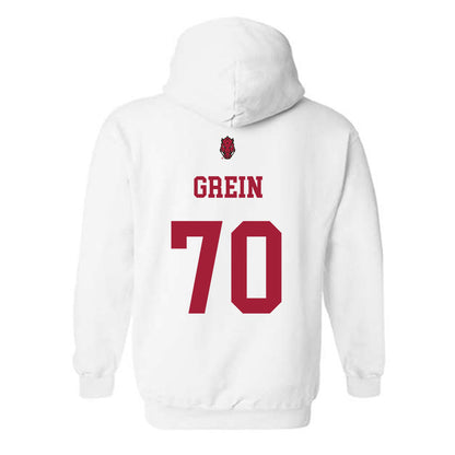 Arkansas - NCAA Football : Dan Grein - Sports Shersey Hooded Sweatshirt-1