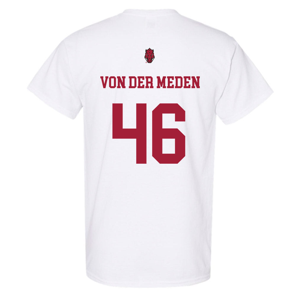 Arkansas - NCAA Football : Charlie von der Meden - Sports Shersey T-Shirt