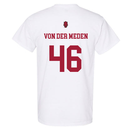 Arkansas - NCAA Football : Charlie von der Meden - Sports Shersey T-Shirt