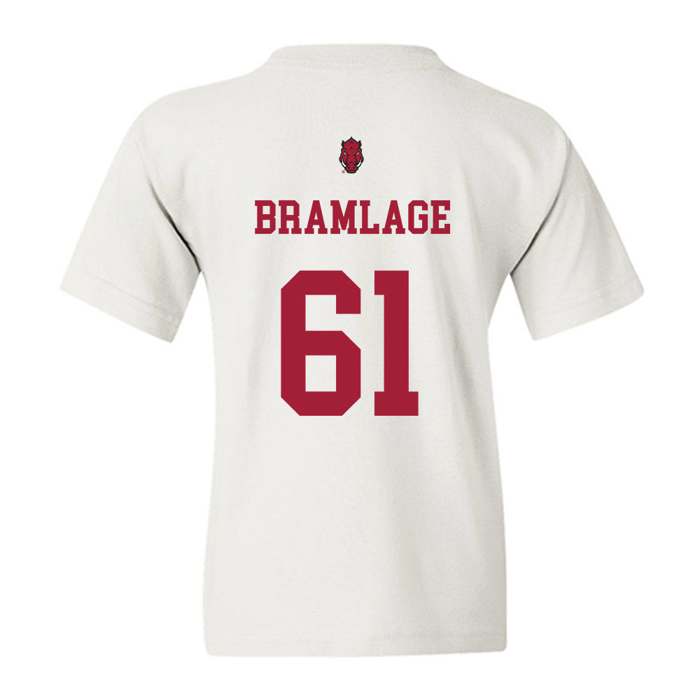 Arkansas - NCAA Football : Kaden Bramlage - Sports Shersey Youth T-Shirt-1