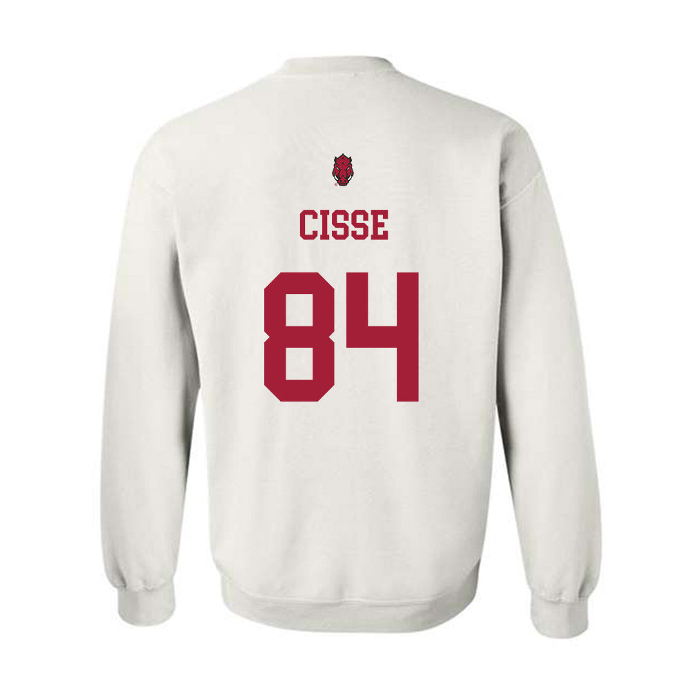 Arkansas - NCAA Football : Ismael Cisse - Sports Shersey Crewneck Sweatshirt-1
