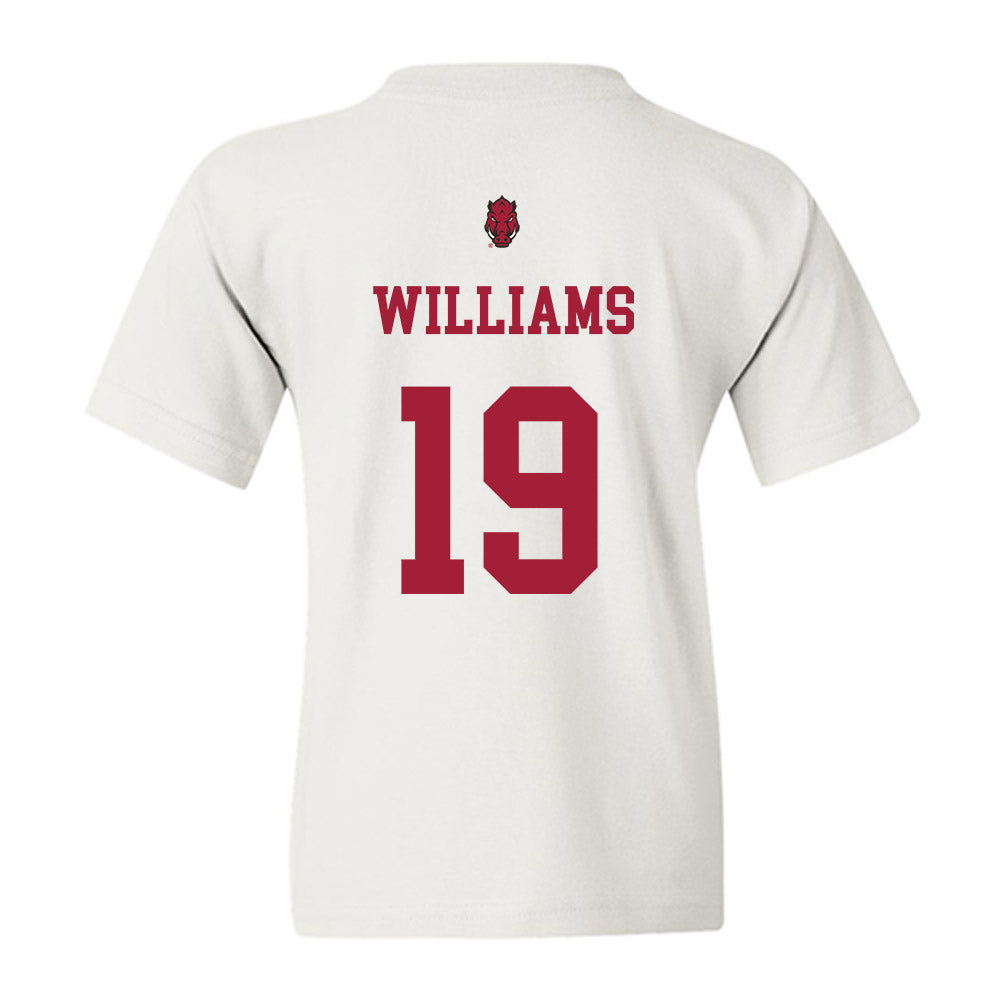 Arkansas - NCAA Football : Kyndrick Williams - Sports Shersey Youth T-Shirt-1