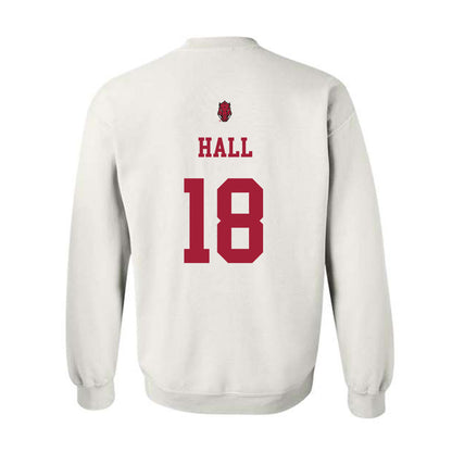 Arkansas - NCAA Football : Jude Hall - Sports Shersey Crewneck Sweatshirt-1