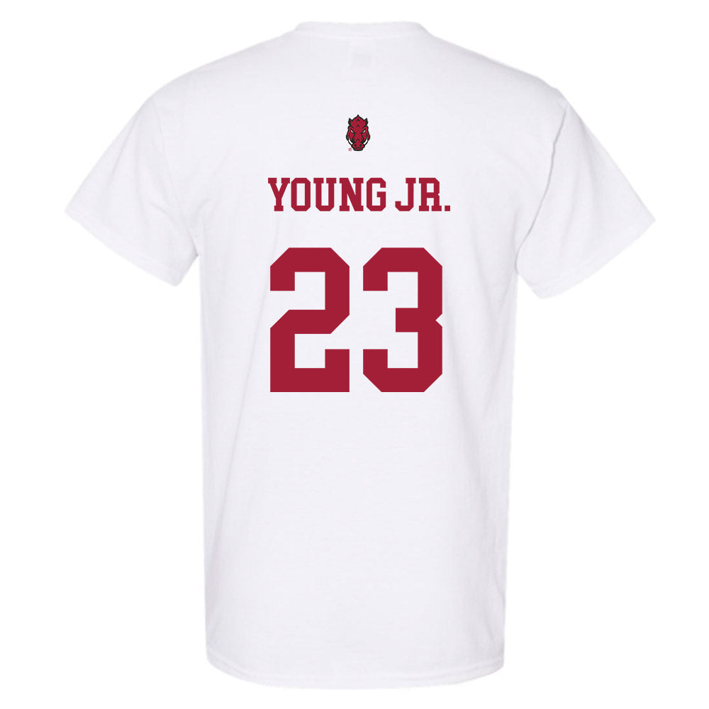 Arkansas - NCAA Football : Kevin Young Jr. - Sports Shersey T-Shirt-1