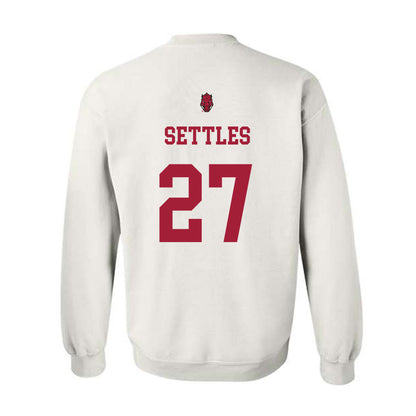 Arkansas - NCAA Football : Cameron Settles - Sports Shersey Crewneck Sweatshirt-1
