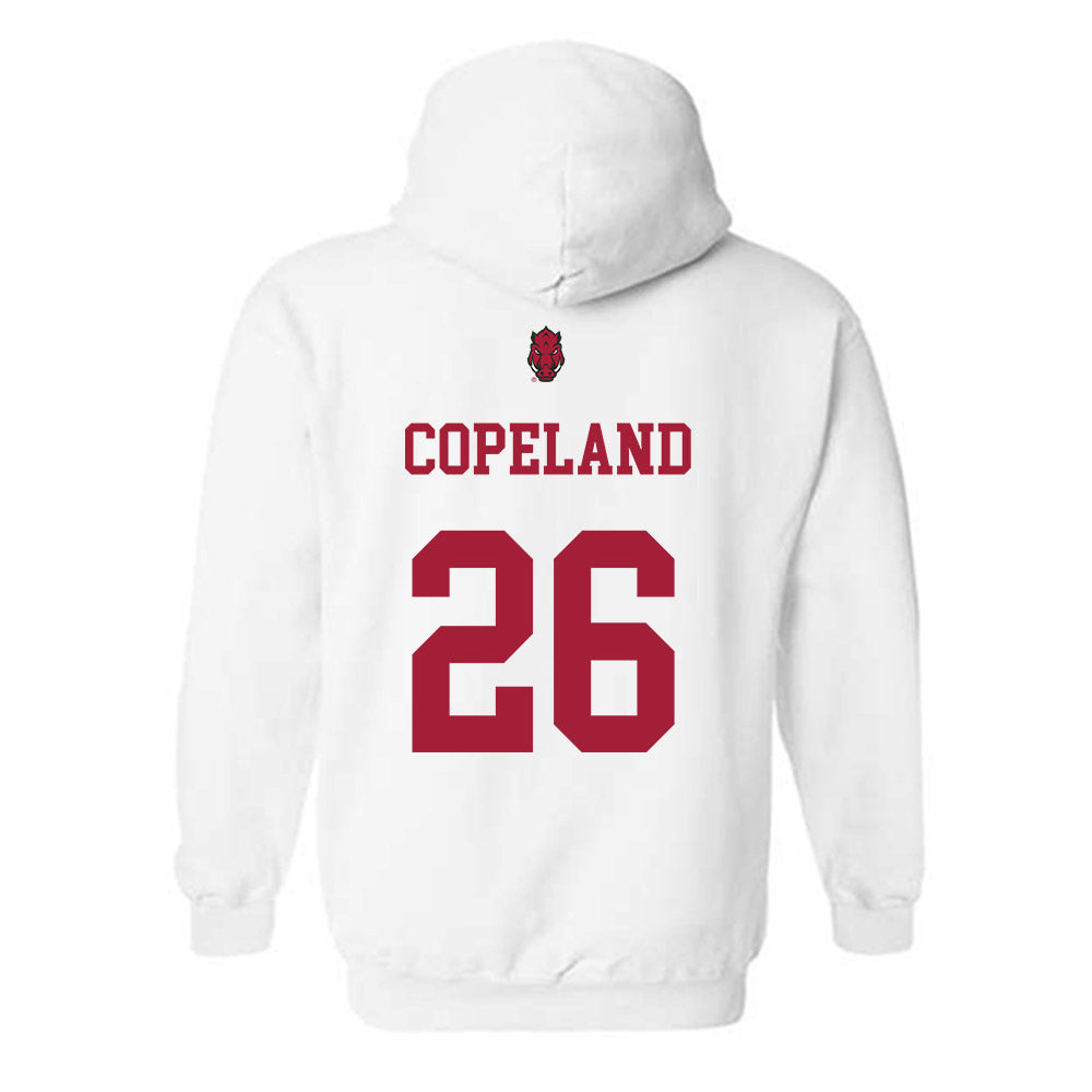 Arkansas - NCAA Football : Jalon Copeland - Sports Shersey Hooded Sweatshirt-1